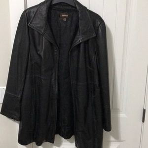 Man’s leather Danier coat